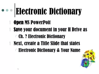 Electronic Dictionary