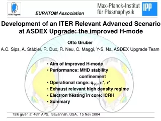 Development of an ITER Relevant Advanced Scenario at ASDEX Upgrade: the improved H-mode