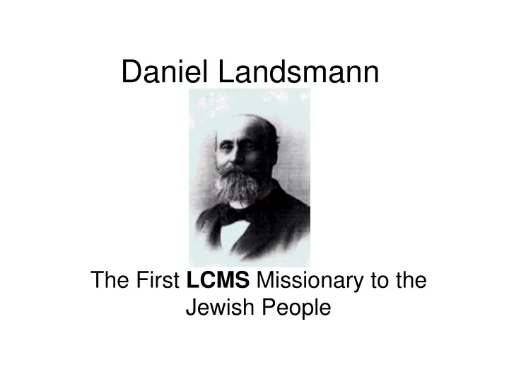 daniel landsmann