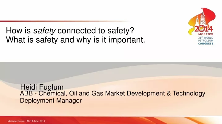 how is safety connected to safety what is safety