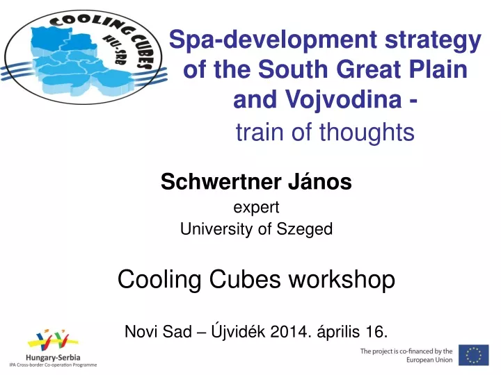 spa development strategy of the south great plain and vojvodina train of thoughts