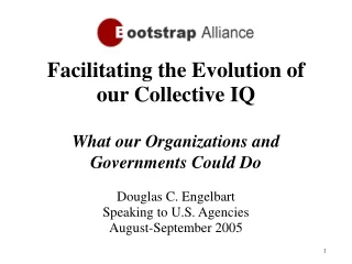 Facilitating the Evolution of our Collective IQ What our Organizations and Governments Could Do