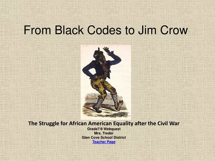 from black codes to jim crow