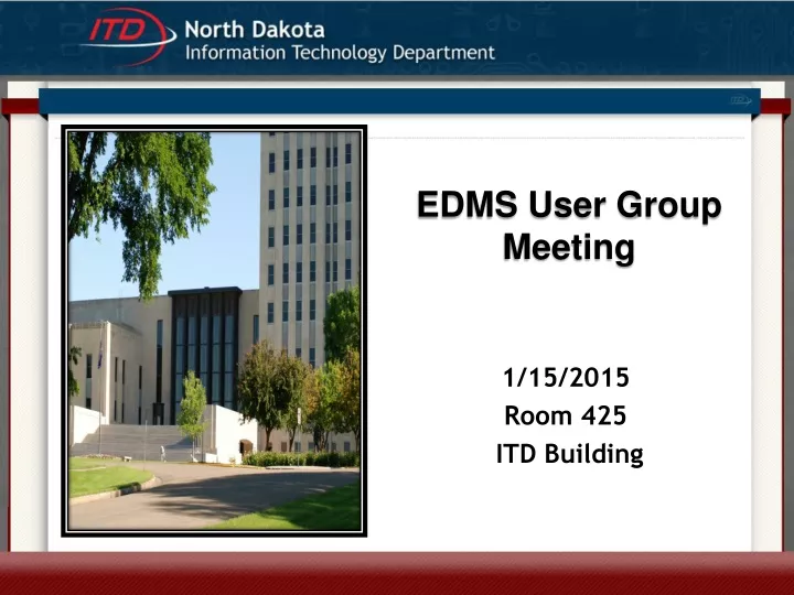 edms user group meeting