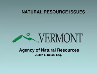 NATURAL RESOURCE ISSUES