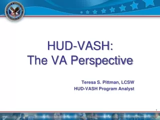 HUD-VASH:  The VA Perspective
