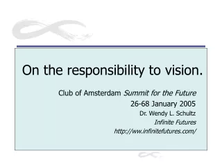 On the responsibility to vision.