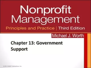 Chapter 13: Government Support