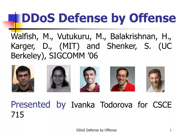ddos defense by offense