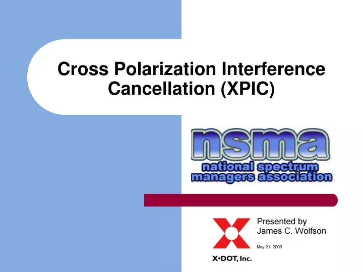 cross polarization interference cancellation xpic