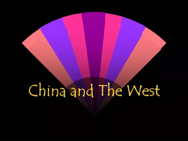 china and the west