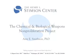 The Chemical &amp; Biological Weapons Nonproliferation Project