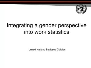 Integrating a gender perspective into work statistics