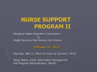Nurse  Support  Program II