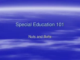 Special Education 101