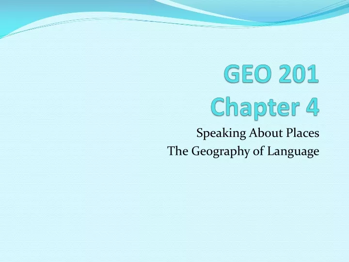 geo 201 chapter 4