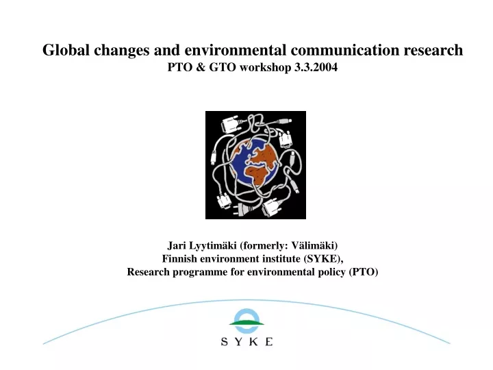 global changes and environmental communication