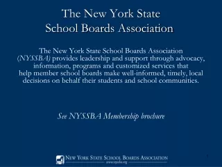 The New York State  School Boards Association 