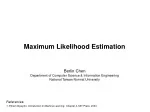 Maximum Likelihood Estimation in Statistics: Understanding Parameters - slide 1