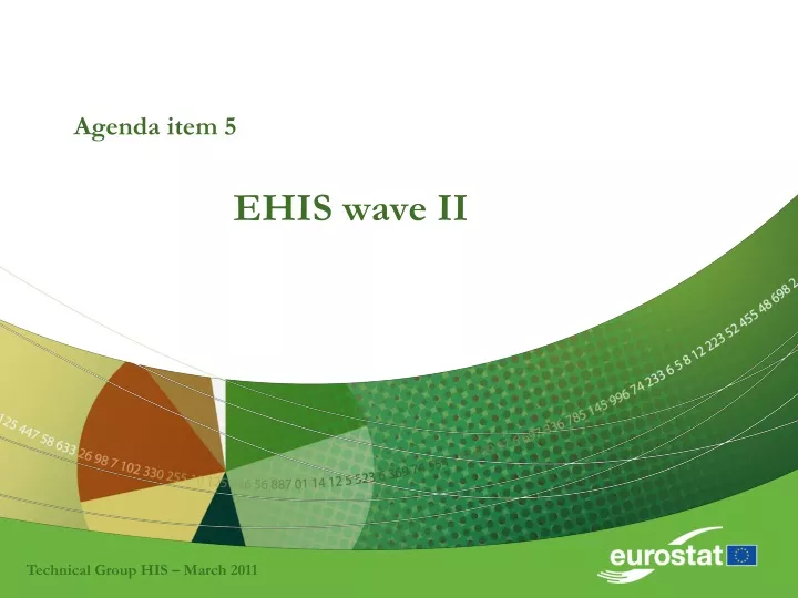 agenda item 5 ehis wave ii