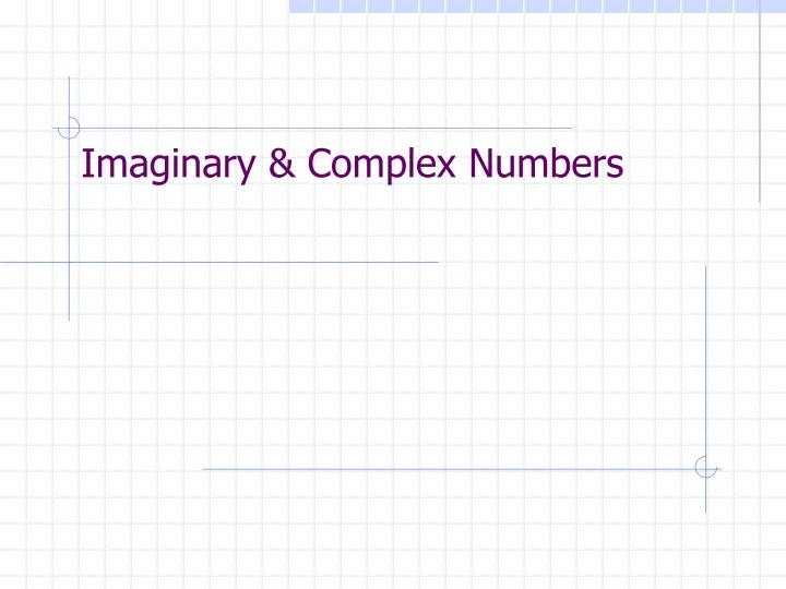 imaginary complex numbers