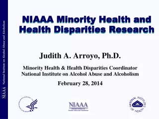 NIAAA Minority Health and Health Disparities Research