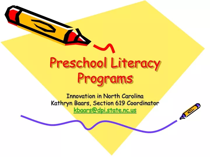 preschool literacy programs