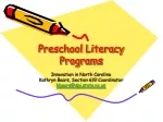 Preschool Literacy Programs - slide 1