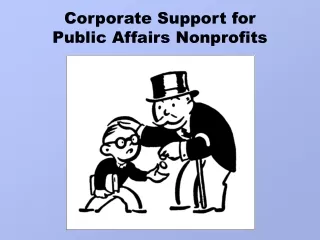 Corporate Support for  Public Affairs Nonprofits