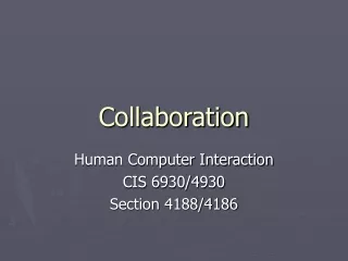 Collaboration