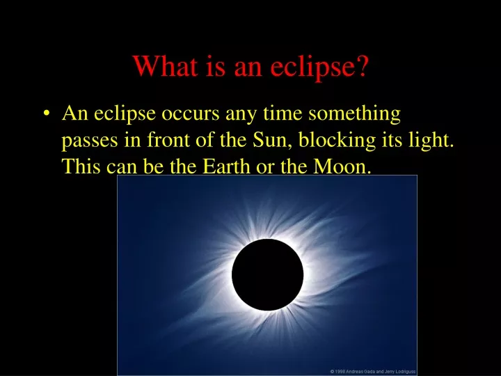 what is an eclipse