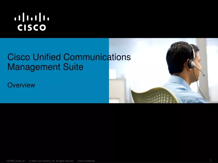 cisco unified communications management suite overview