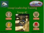 Troop Leadership Training Troop 42