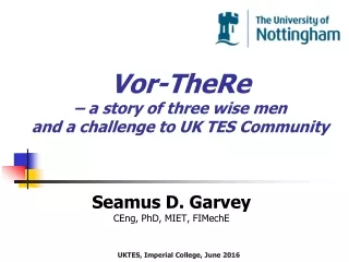 Vor-TheRe – a story of three wise men  and a challenge to UK TES Community