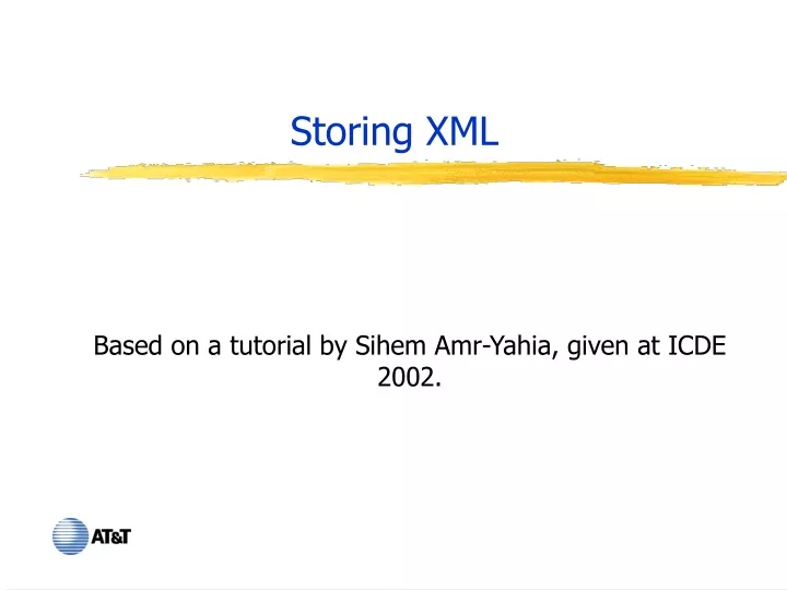 storing xml
