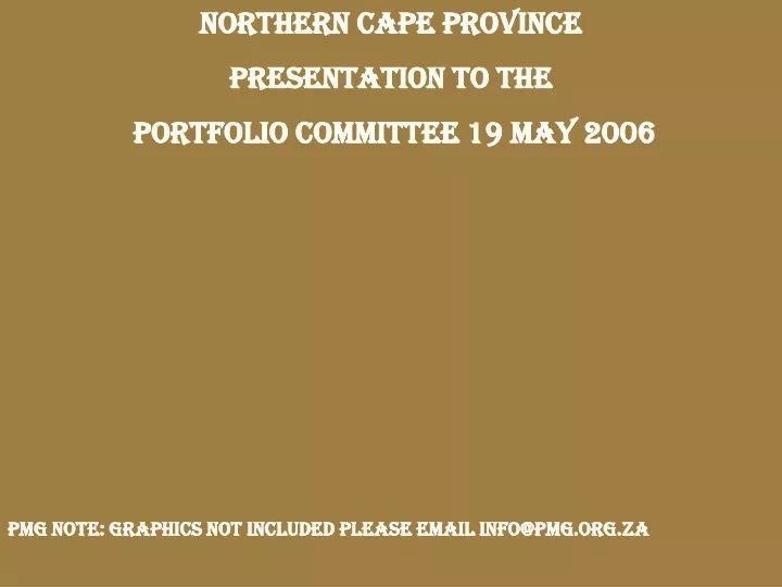 northern cape province presentation