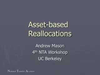 Asset-based Reallocations