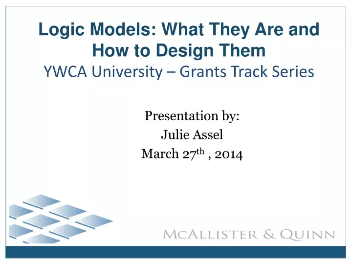 logic models what they are and how to design them ywca university grants track series