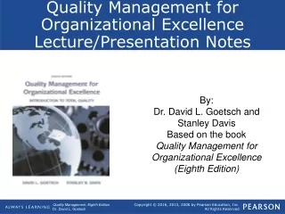 One: The Total Quality Approach to Quality Management