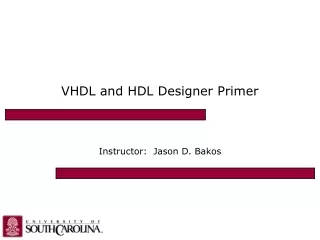 VHDL and HDL Designer Primer
