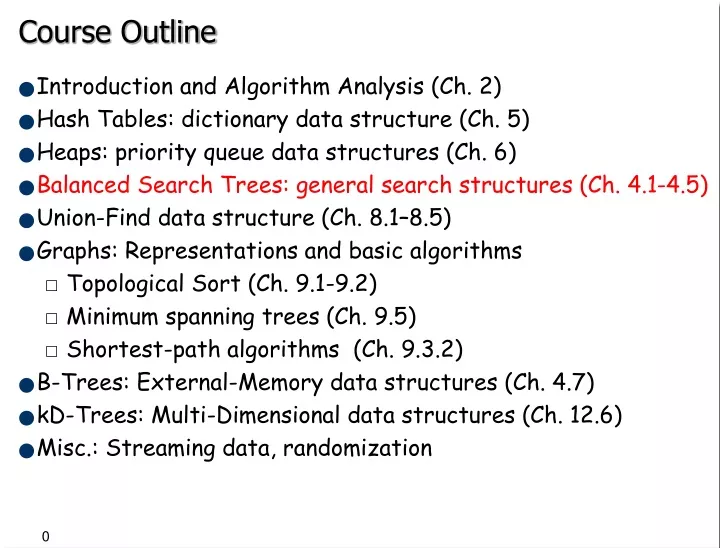 course outline