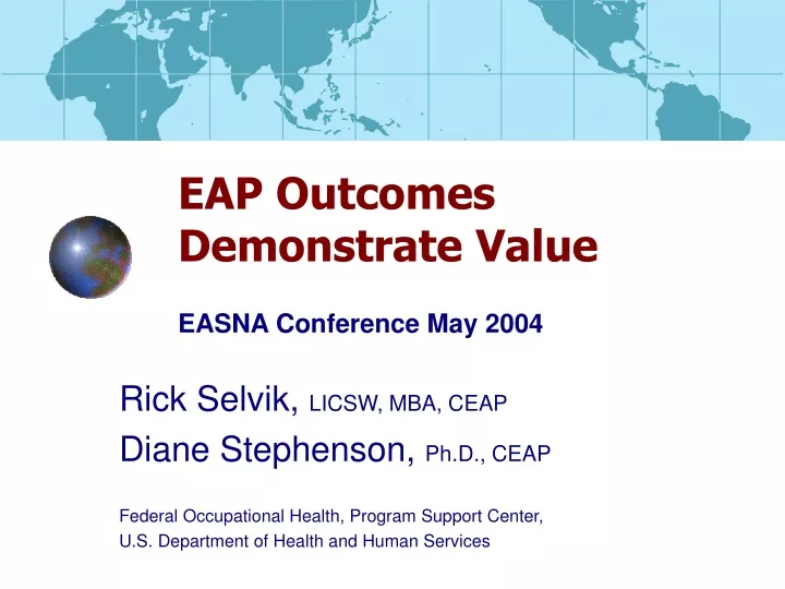 eap outcomes demonstrate value easna conference may 2004