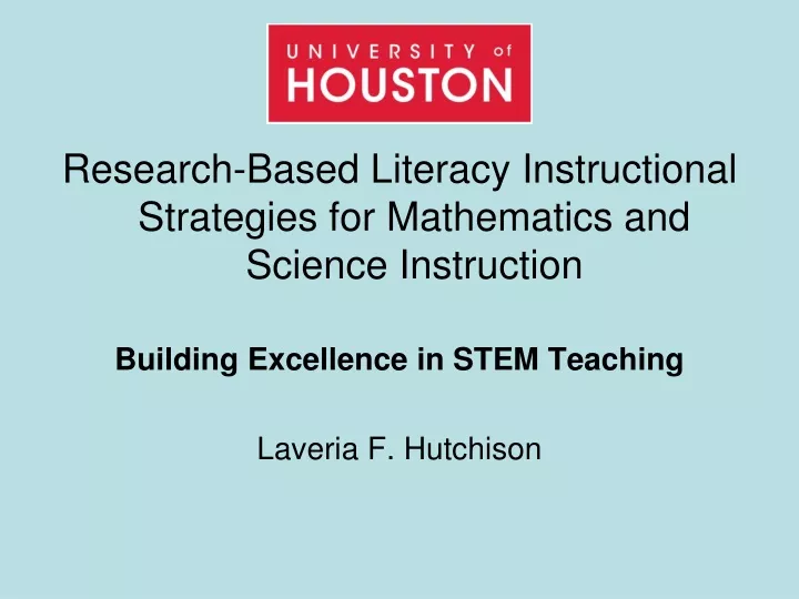 research based literacy instructional strategies