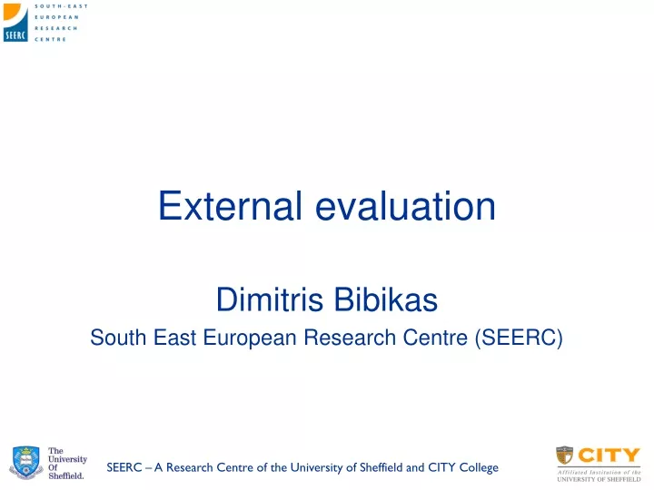 external evaluation