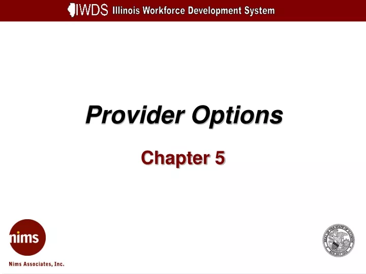 provider options