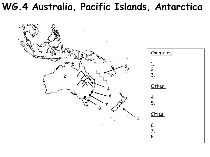wg 4 australia pacific islands antarctica