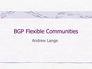 bgp flexible communities