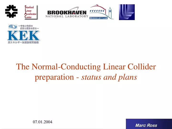 the normal conducting linear collider preparation status and plans