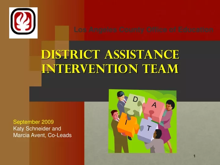 district assistance intervention team