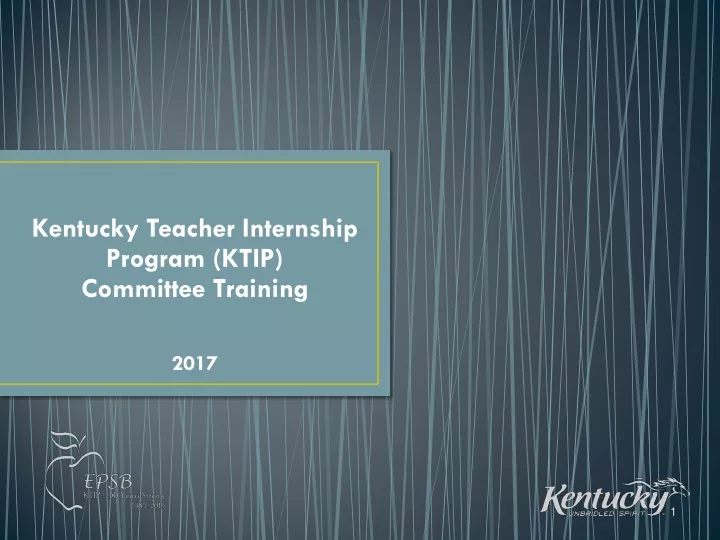 kentucky teacher internship program ktip committee training 2017